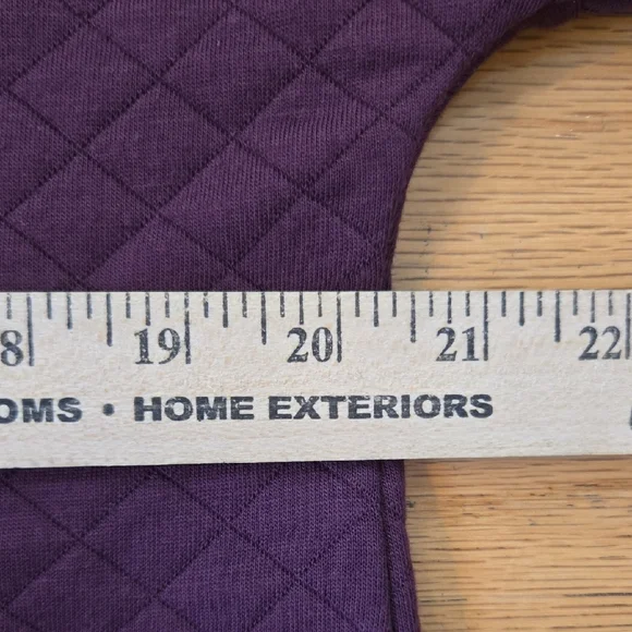 Athletic Works Womens Size Large Quilted Jacket With Hoodie Burgandy - Picture 6 of 11